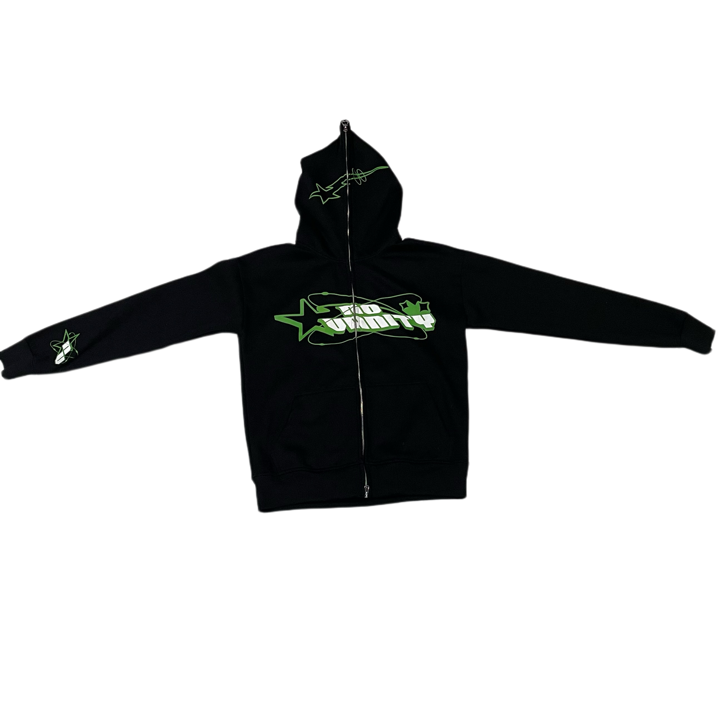 NoVanity Full Zip Up Hoodie Green