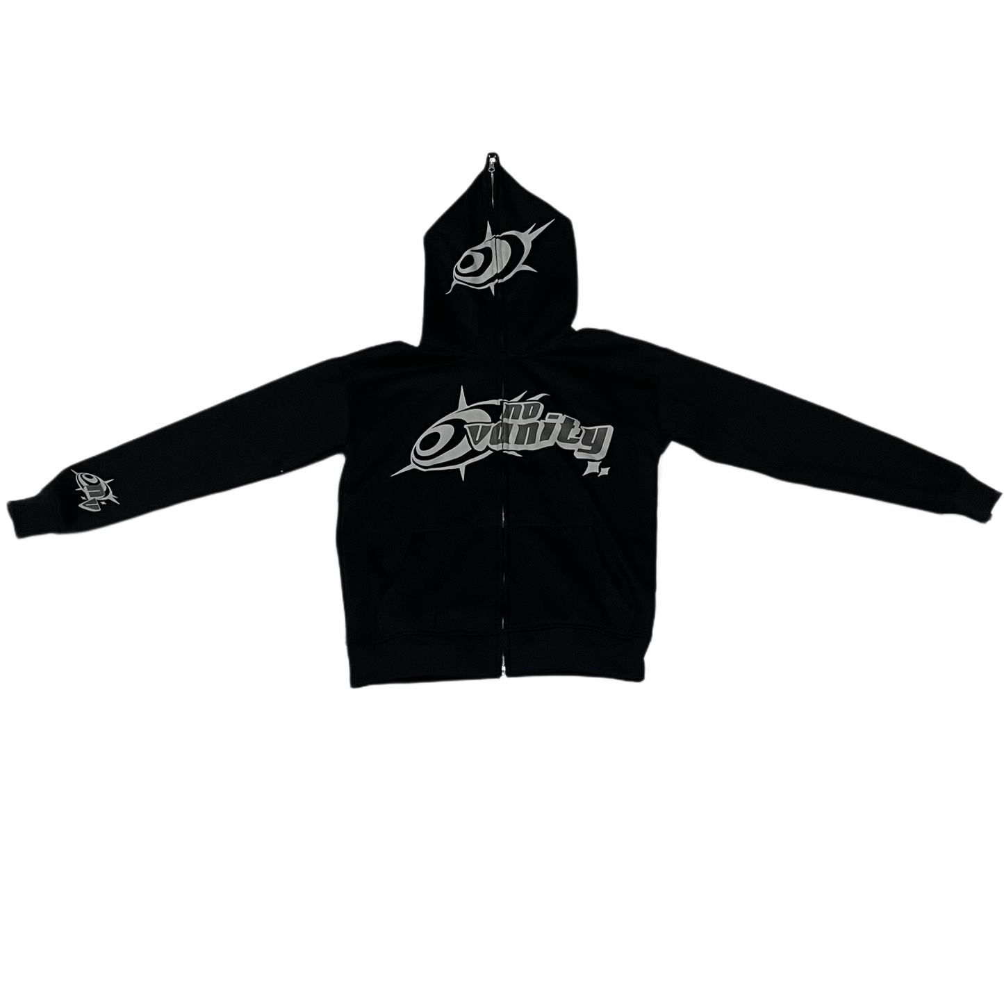 NoVanity Full Zip Hoodie White/Gray