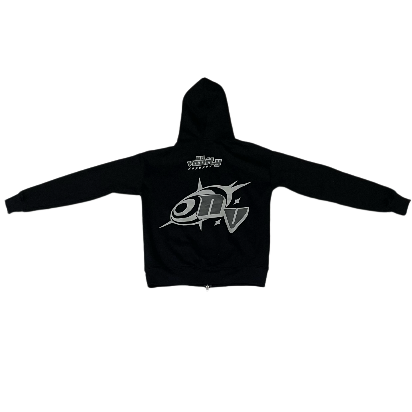 NoVanity Full Zip Hoodie White/Gray