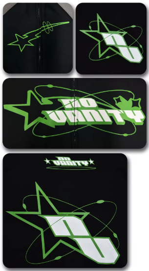 NoVanity Full Zip Up Hoodie Green