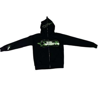 NoVanity Full Zip Up Hoodie Green