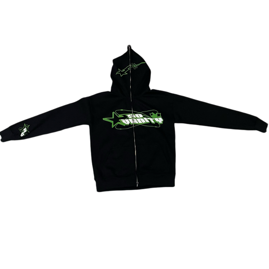 NoVanity Full Zip Up Hoodie Green