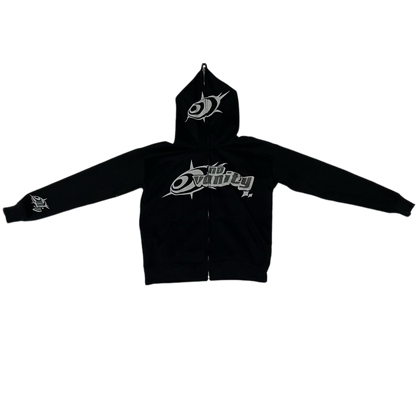 NoVanity Full Zip Hoodie White/Gray